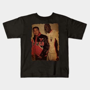 Muhammad Ali with Michael Jordan Vintage Kids T-Shirt